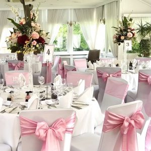 Chilston Park Hotel - Chair covers and Sashes - Wedding Day Service